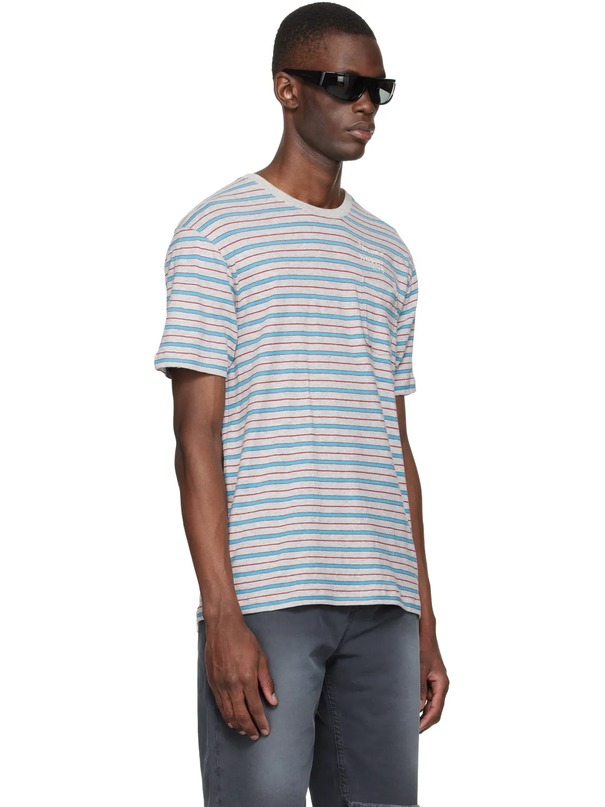 Stockholm Surfboard Club ボーダー Tシャツ - 画像2