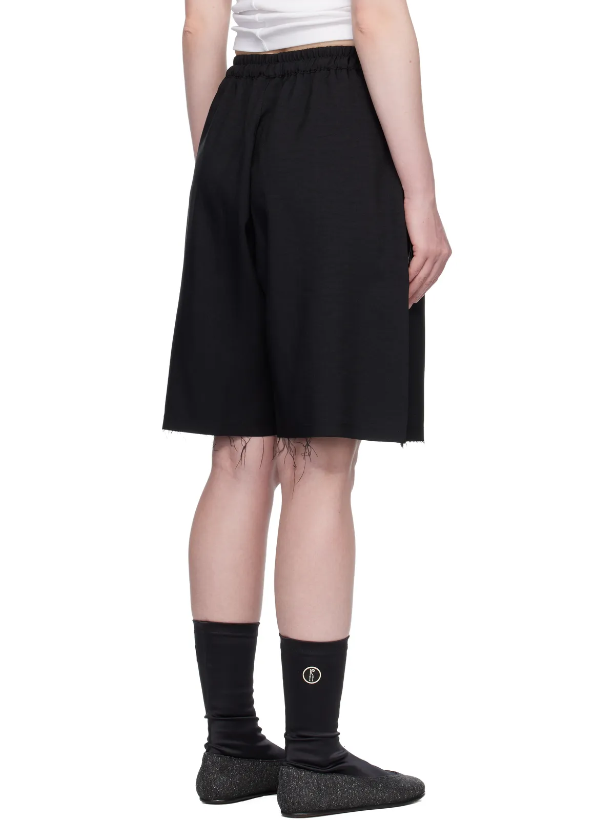Y-3 Sport Uniform Raw Cut 3 Stripes ショートパンツ - 画像3