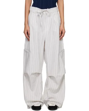 Y-3 Pinstripe UT ストレートレッグ ラウンジパンツ - サムネイル1