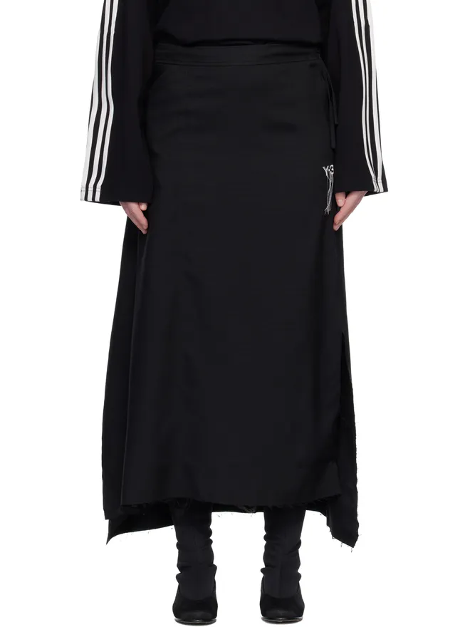 Y-3 Y-3 Sport Uniform Raw Cut 3 Stripes ミディアムスカートの商品画像