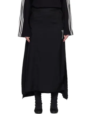Y-3 Sport Uniform Raw Cut 3 Stripes ミディアムスカート - サムネイル1