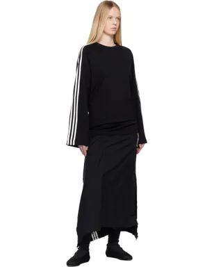 Y-3 Sport Uniform Raw Cut 3 Stripes ミディアムスカート - サムネイル4