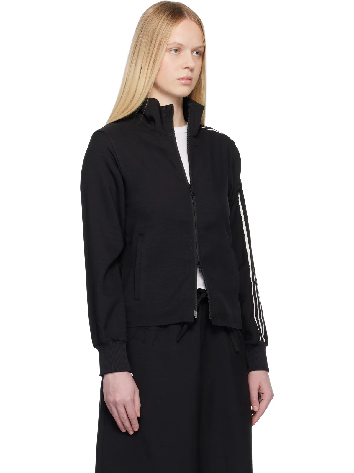 Y-3 Sport Uniform Raw Cut 3 Stripes トラックジャケット - 画像2