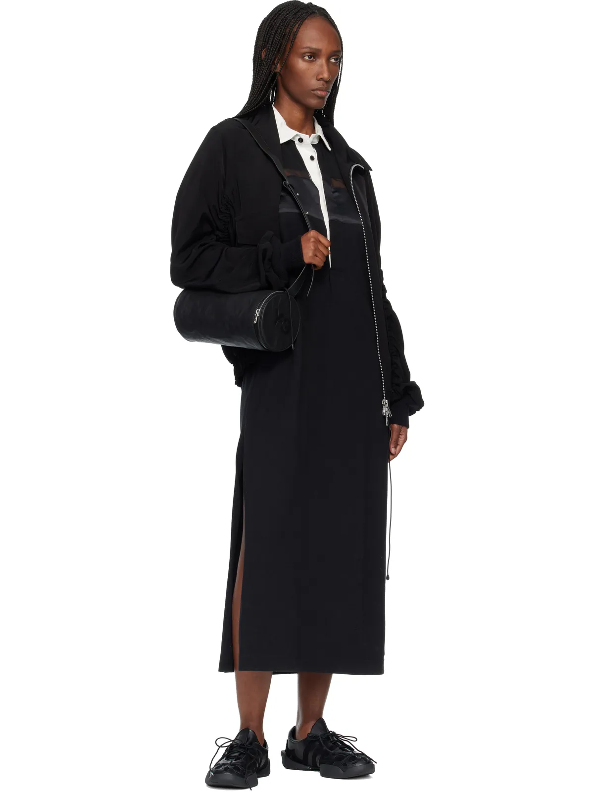 Y-3 'Y-3' Barrel レザー バッグ - 画像4
