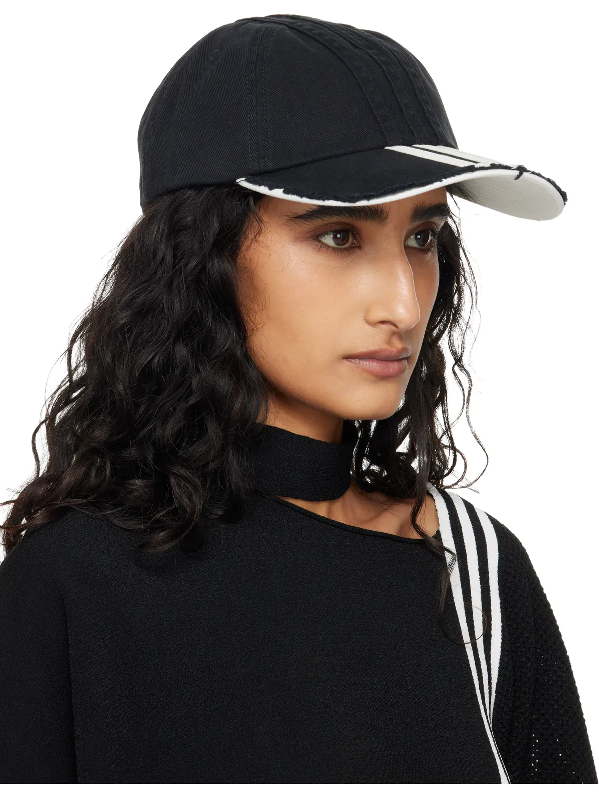 Y-3 ストライプ キャップ - 画像2