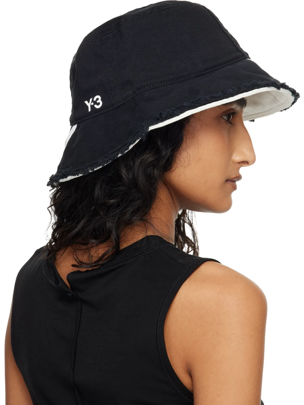 Y-3 ストライプ バケットハット - 画像3