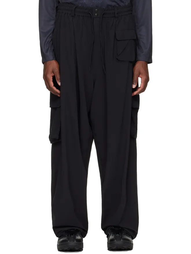 Y-3 Y-3 ブラック UT ストレート カーゴパンツの商品画像
