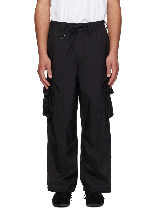 Y-3 Y-3 ブラック Nylon Wired 3 Stripes カーゴパンツの商品画像