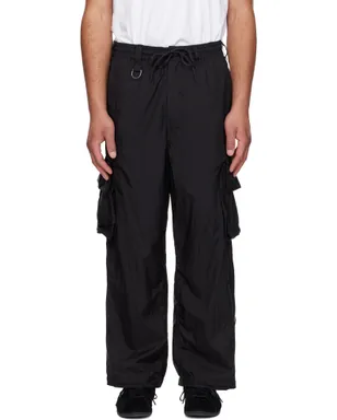 Y-3 ブラック Nylon Wired 3 Stripes カーゴパンツ - サムネイル1