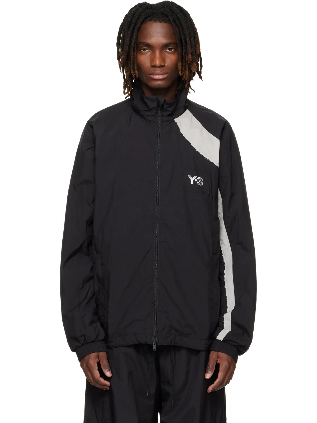 Y-3 Raw Edge 3 Stripes ナイロン シェルジャケット - 画像1