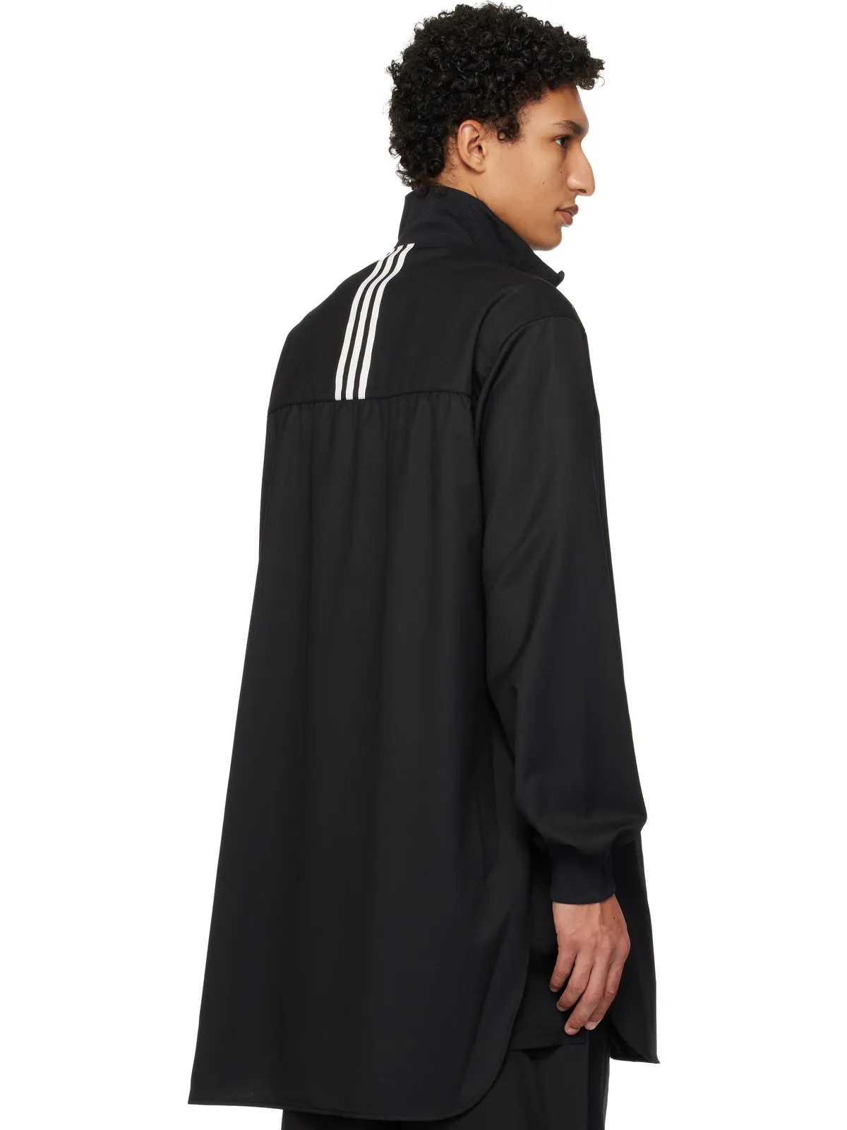 Y-3 リファインドウール ロング トラックジャケット - 画像3