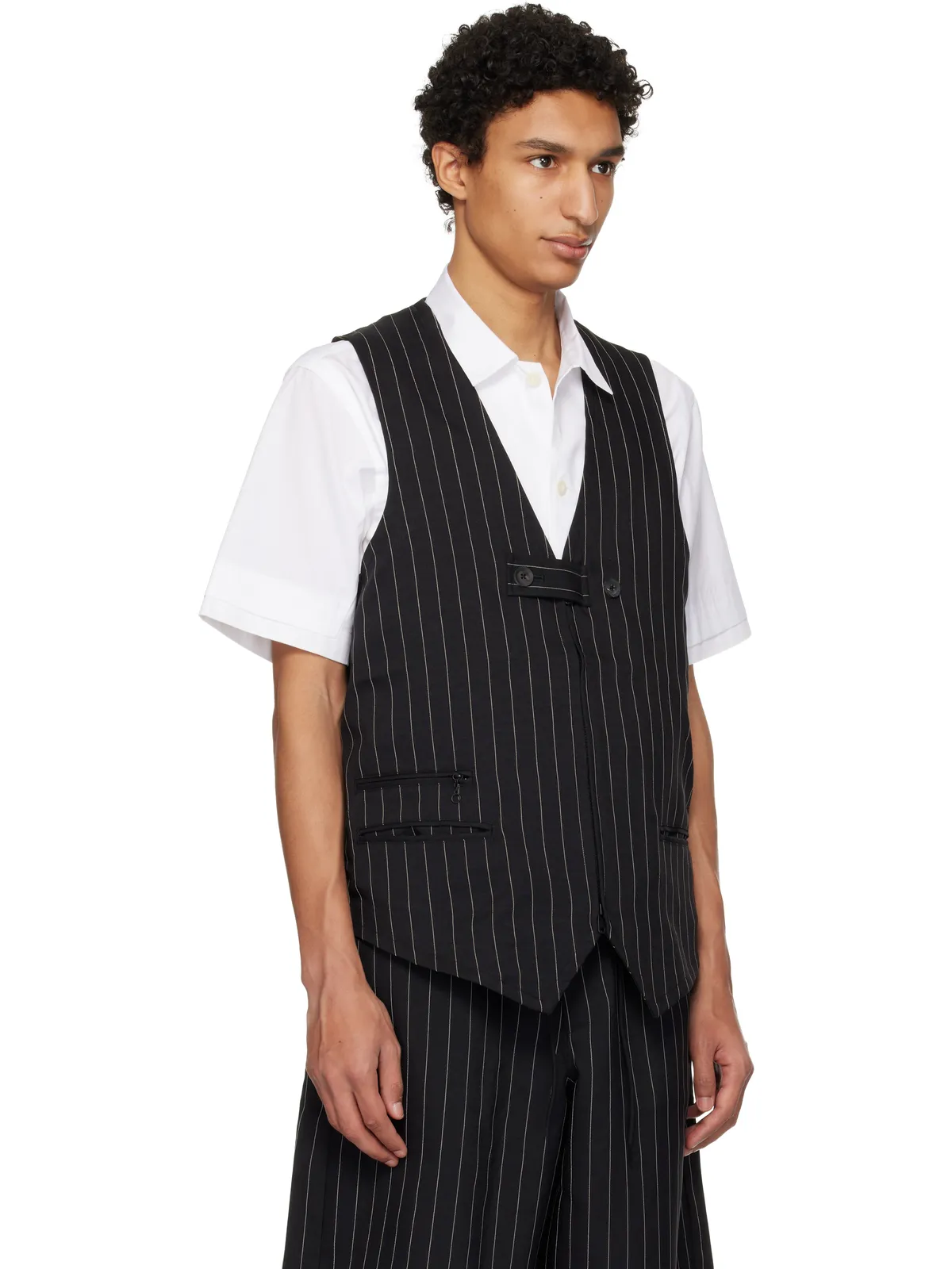 Y-3 Sport Uniform Pinstripe テーラード ベスト - 画像2