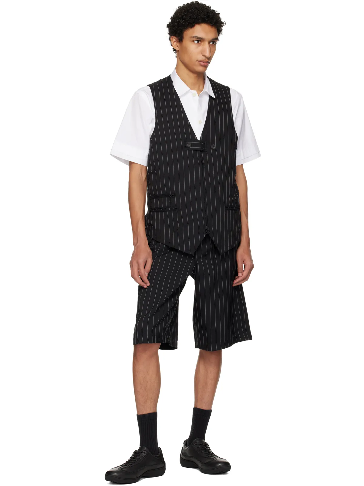 Y-3 Sport Uniform Pinstripe テーラード ベスト - 画像4