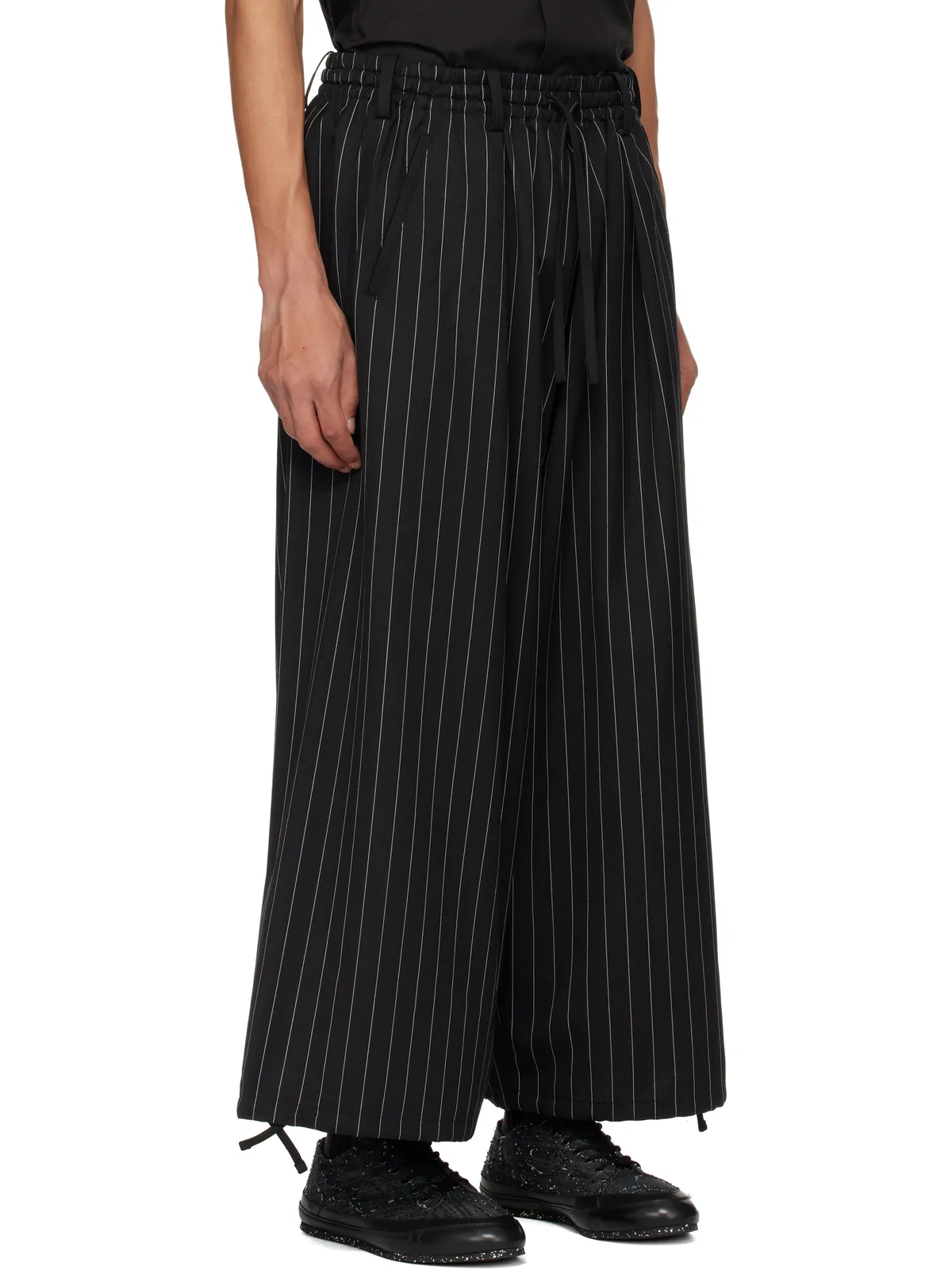 Y-3 Refined Wool Cropped ワイドパンツ - 画像2
