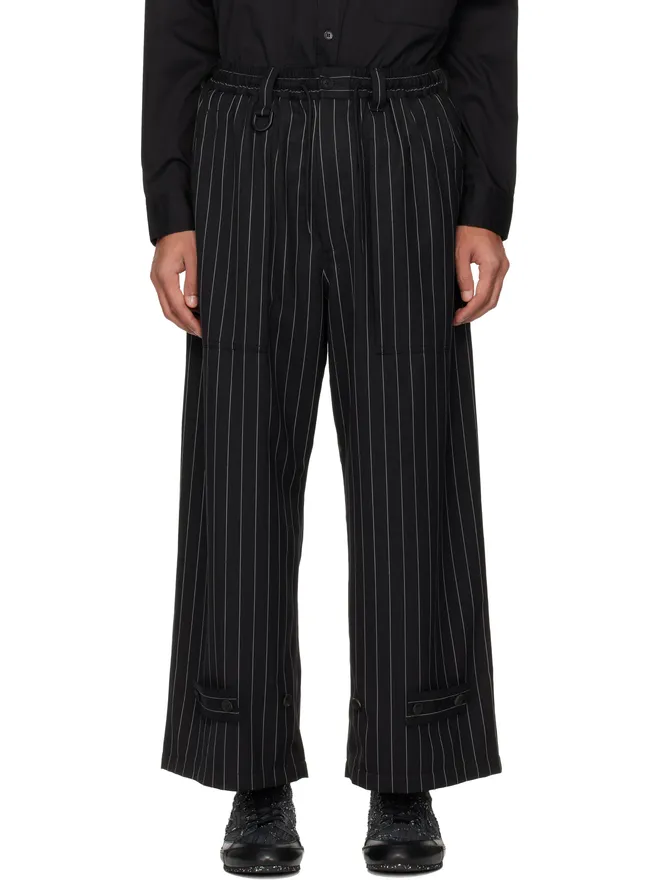 Y-3 Y-3 Pinstripe Refined Wool ワイドパンツの商品画像