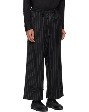 Y-3 Pinstripe Refined Wool ワイドパンツ - サムネイル2