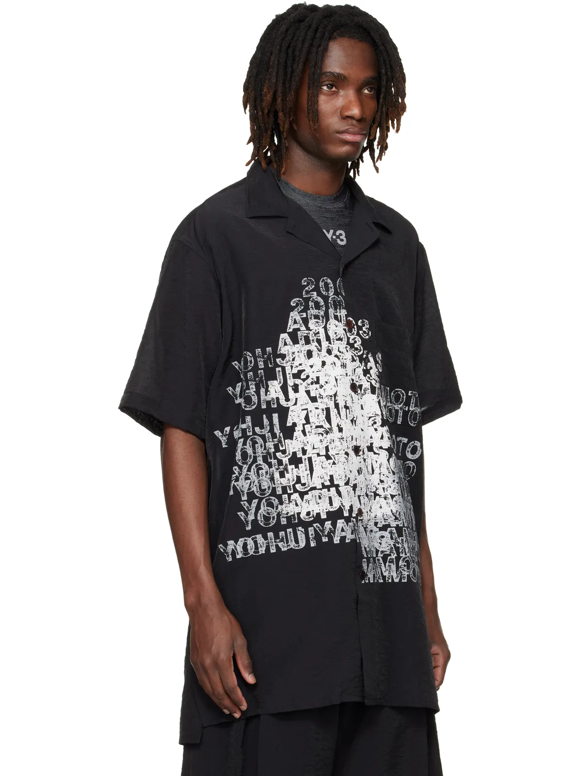 Y-3 Placed Graphic 半袖ロングシャツ - 画像2