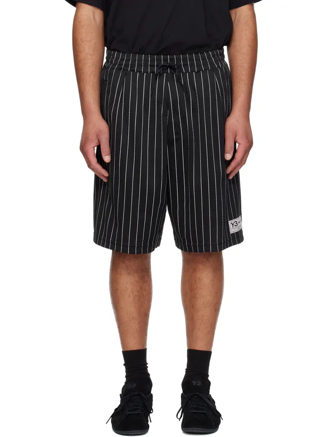 Y-3 Y-3 メッシュ ピンストライプ ショートパンツの商品画像
