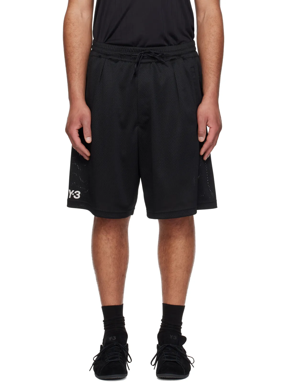 Y-3 メッシュ ショートパンツ - 画像1