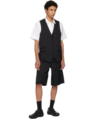 Y-3 Pinstripe Sport Uniform ショートパンツ - サムネイル4