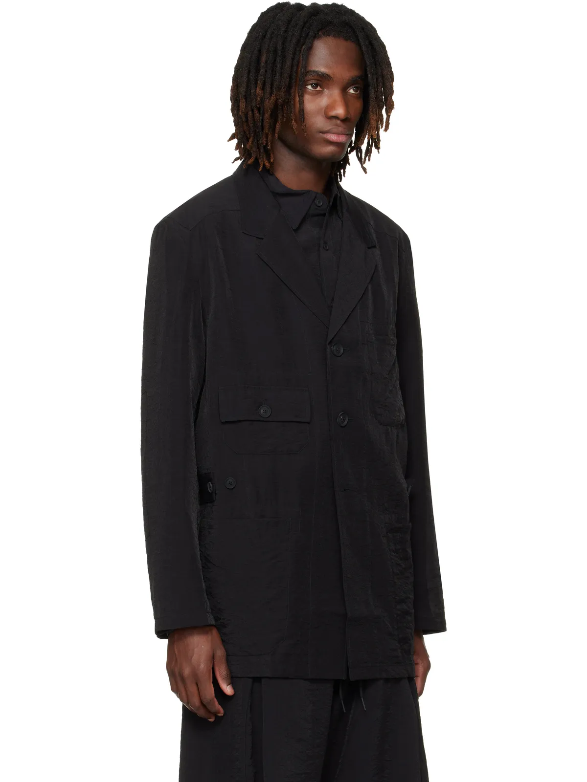 Y-3 クリンクル ビスコース チョア テーラードジャケット - 画像2