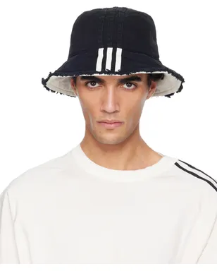 Y-3 デニム ストライプ バケットハット - サムネイル1