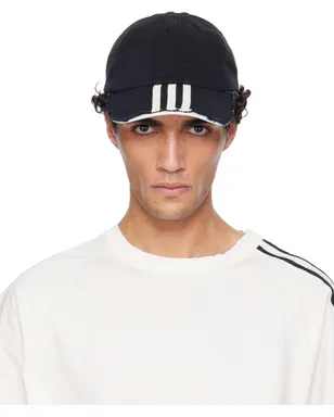 Y-3 ストライプ キャップ - サムネイル1