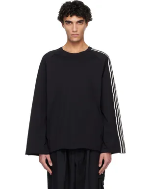 Y-3 Raw Edge スリーストライプ 長袖Tシャツ - サムネイル1