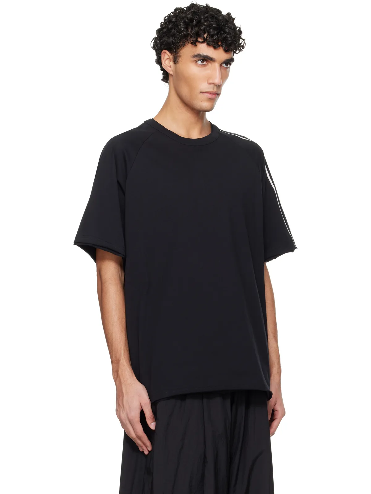 Y-3 ローエッジ スリーストライプス 半袖Tシャツ - 画像2