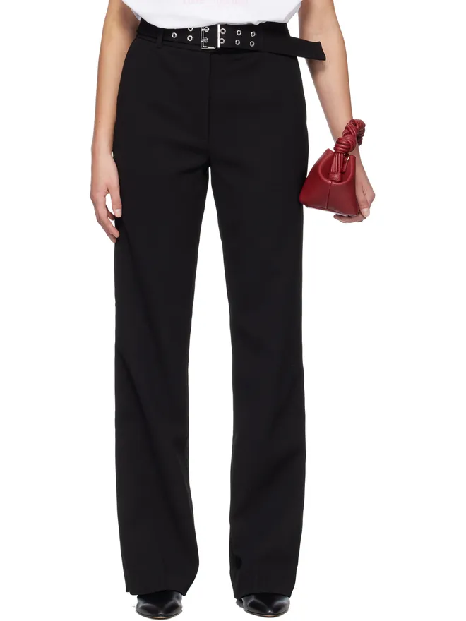 Ganni Ganni ベルト トラウザーズの商品画像