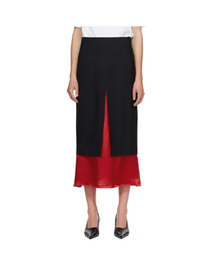 Rohe Contrast Upside-Down ミディアムスカート - サムネイル1