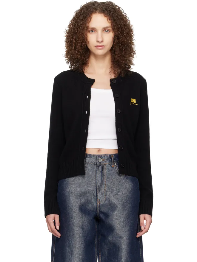 Ganni Ganni ウールミックス カーディガンの商品画像