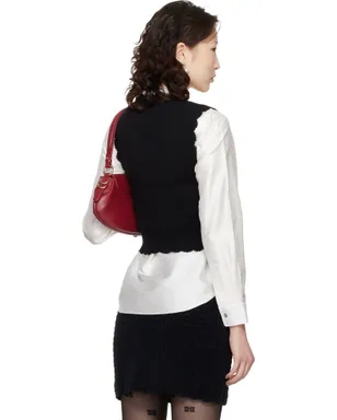 Ganni コットン カシミヤ クロシェ アップリケ ベスト - サムネイル3