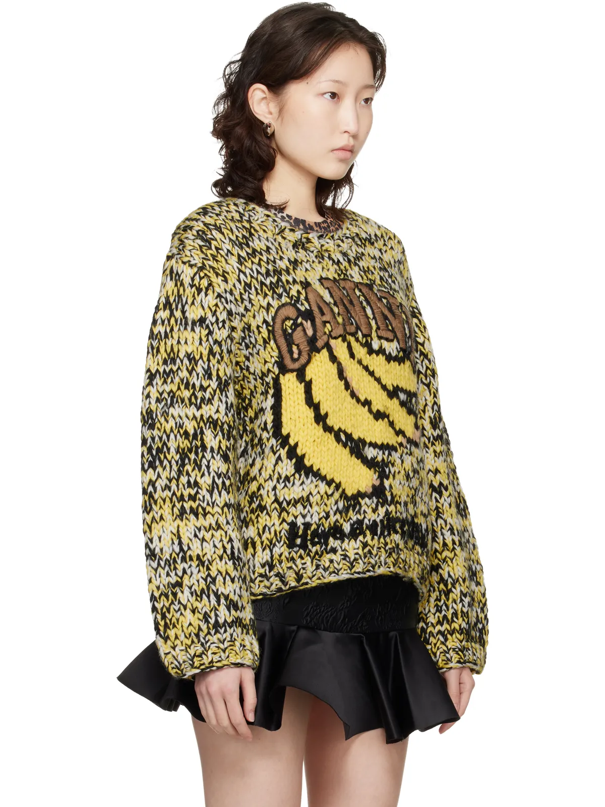 Ganni Heavy Wool Handknit セーター - 画像2