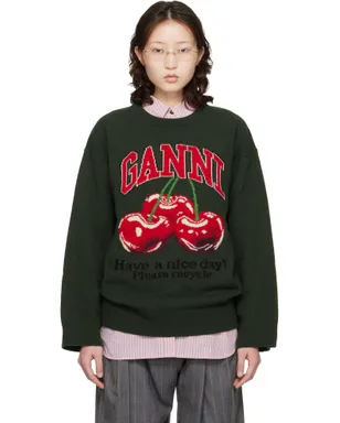 Ganni オーバーサイズ グラフィック セーター - サムネイル1