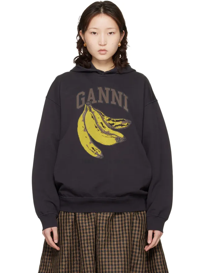 Ganni Ganni Isoli Banana プリント フーディの商品画像