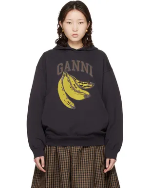 Ganni Isoli Banana プリント フーディ - サムネイル1
