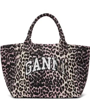 Ganni ミディアム レオパード トートバッグ - サムネイル1