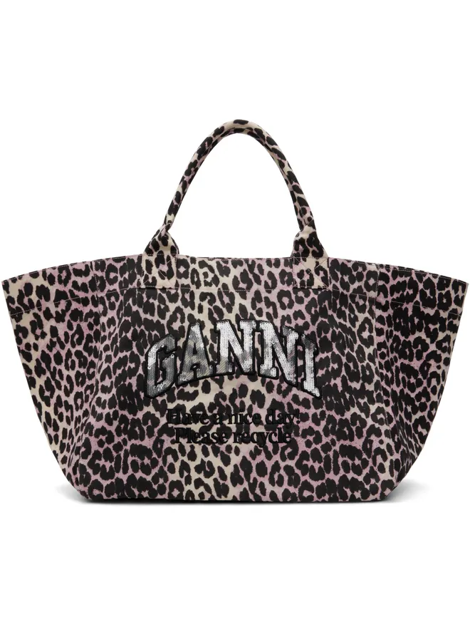 Ganni Ganni XXL Sequin レオパード トートバッグの商品画像