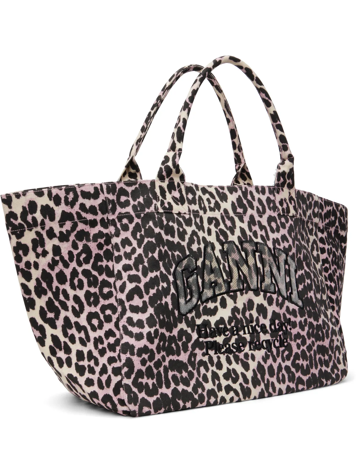Ganni XXL Sequin レオパード トートバッグ - 画像2