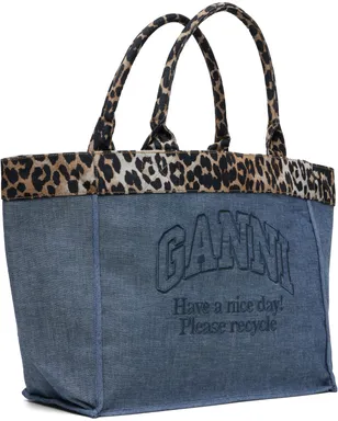 Ganni ミディアム Trapeze Shopper リバーシブル トートバッグ - サムネイル2