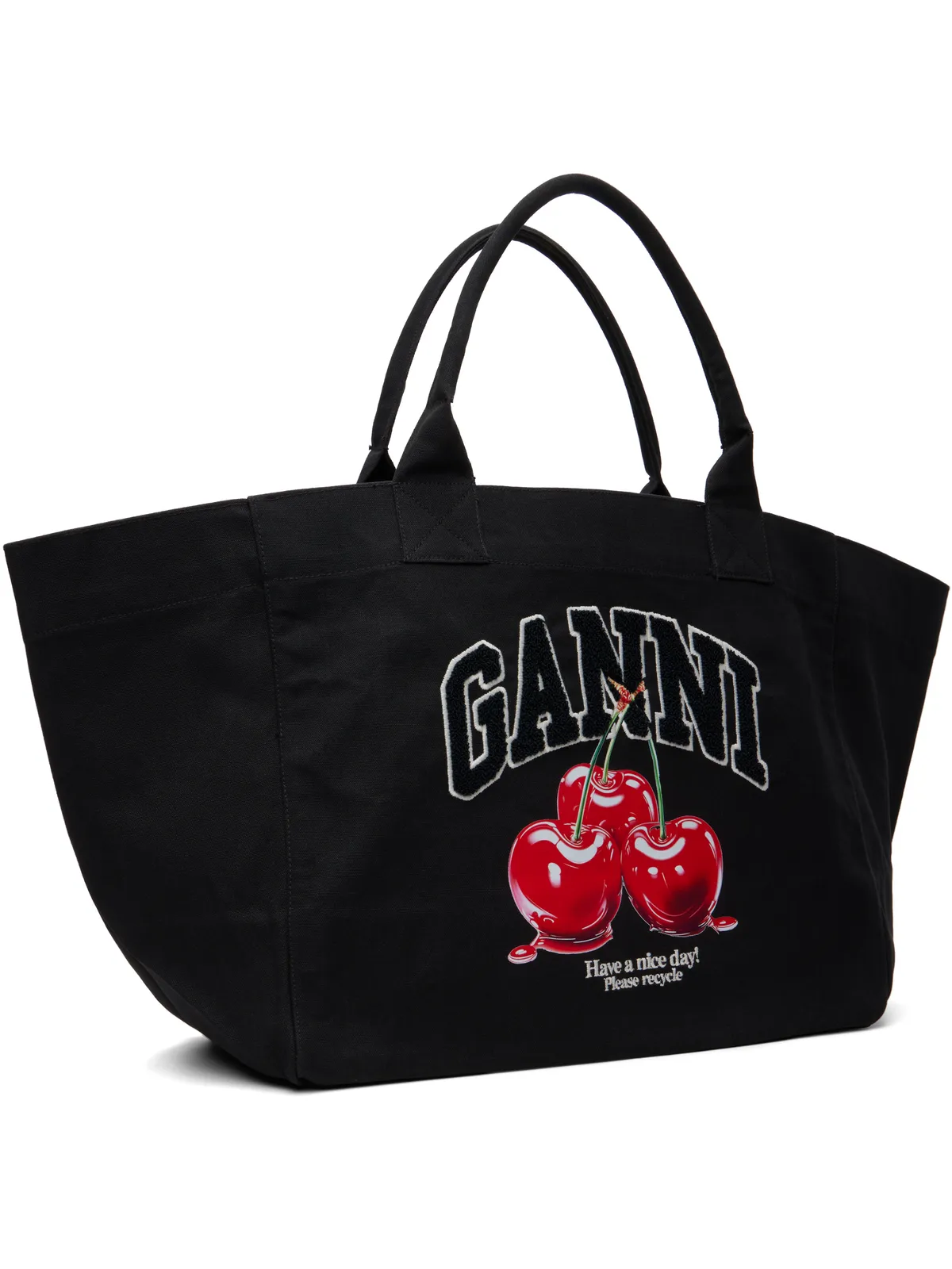 Ganni XXL Cherry トートバッグ - 画像2