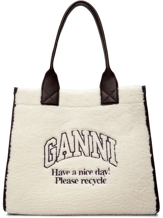 Ganni Ganni XXL フェイクシアリング トートバッグの商品画像