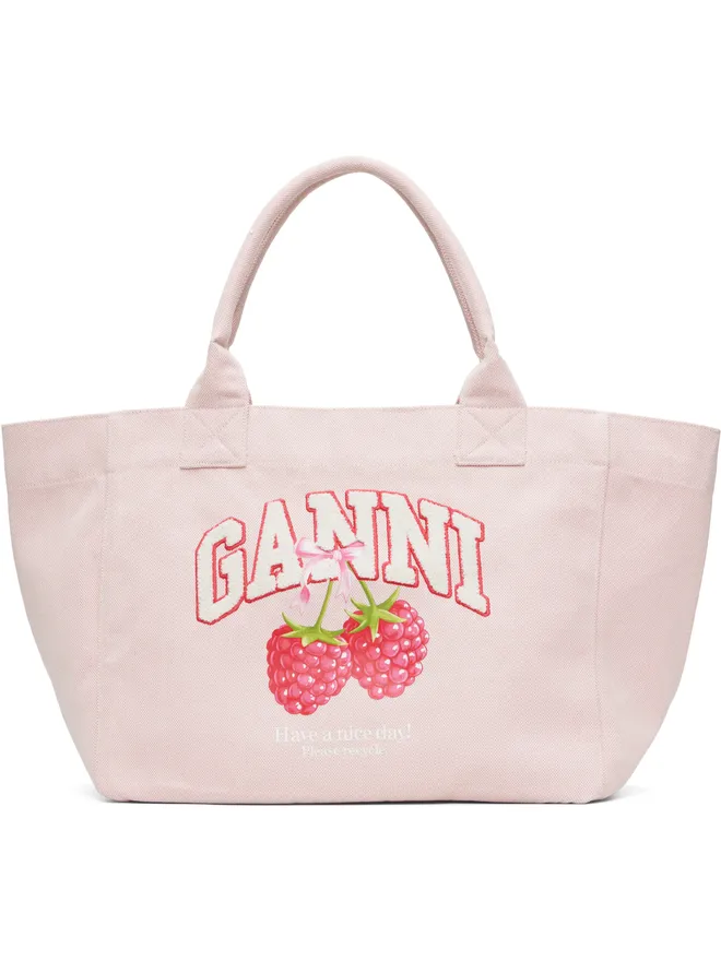 Ganni Ganni Trapeze Strawberry Shopper トートバッグの商品画像
