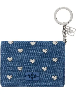 Ganni Bou フラップ ハートスタッズ カードケース - サムネイル1