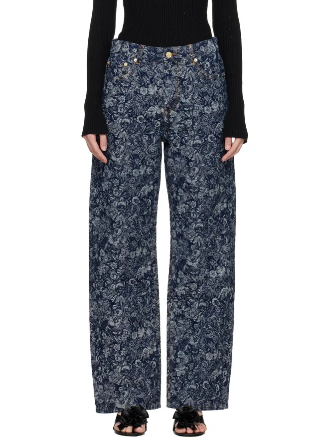 Ganni Ganni Tapestry Izey ストレート ジーンズの商品画像