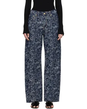 Ganni Tapestry Izey ストレート ジーンズ - サムネイル1