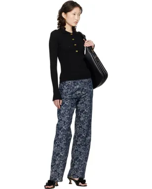Ganni Tapestry Izey ストレート ジーンズ - サムネイル4