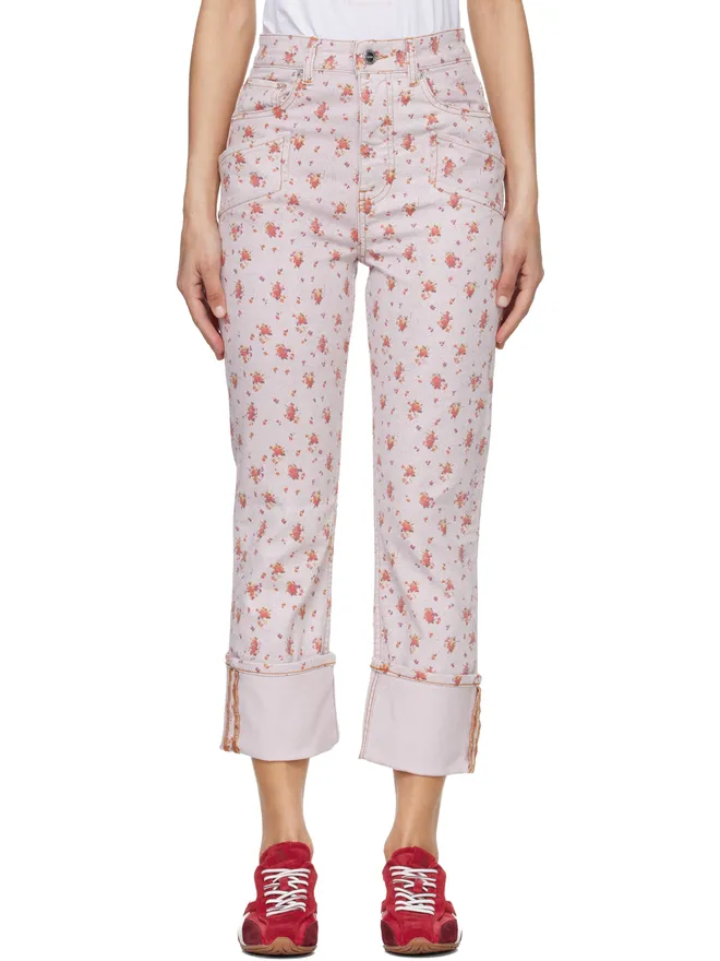 Ganni Ganni Printed カプリ スリムジーンズの商品画像