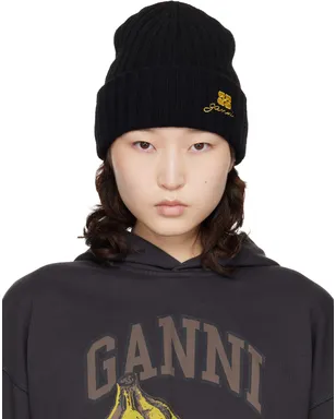 Ganni ウール ニットビーニー - サムネイル1